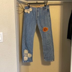 Levi’s Accident Jeans Vintage Chic Button Up Women’s Small